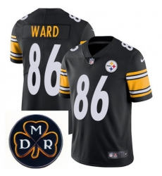 Nike Steelers #86 Hines Ward Black  Mens NFL Vapor Untouchable Limited Stitched With MDR Dan Rooney Patch Jersey