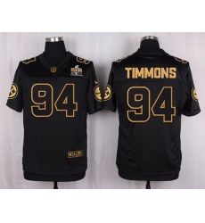 Nike Steelers #94 Lawrence Timmons Black Mens Stitched NFL Elite Pro Line Gold Collection Jersey