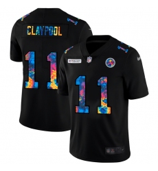 Pittsburgh Steelers 11 Chase Claypool Men Nike Multi Color Black 2020 NFL Crucial Catch Vapor Untouchable Limited Jersey
