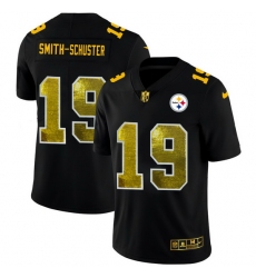 Pittsburgh Steelers 19 JuJu Smith Schuster Men Black Nike Golden Sequin Vapor Limited NFL Jersey