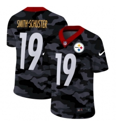 Pittsburgh Steelers 19 JuJu Smith Schuster Men Nike 2020 Black CAMO Vapor Untouchable Limited Stitched NFL Jersey