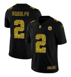 Pittsburgh Steelers 2 Mason Rudolph Men Nike Leopard Print Fashion Vapor Limited NFL Jersey Black
