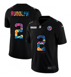 Pittsburgh Steelers 2 Mason Rudolph Men Nike Multi Color Black 2020 NFL Crucial Catch Vapor Untouchable Limited Jersey