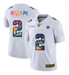 Pittsburgh Steelers 2 Mason Rudolph Men White Nike Multi Color 2020 NFL Crucial Catch Limited NFL Jersey