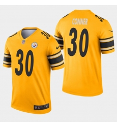 Pittsburgh Steelers 30 James Conner Inverted Legend Gold Jersey