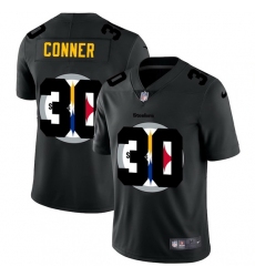 Pittsburgh Steelers 30 James Conner Men Nike Team Logo Dual Overlap Limited NFL Jersey Black