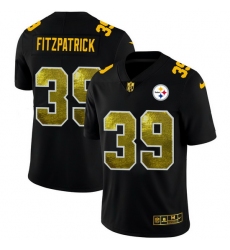 Pittsburgh Steelers 39 Minkah Fitzpatrick Men Black Nike Golden Sequin Vapor Limited NFL Jersey