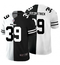 Pittsburgh Steelers 39 Minkah Fitzpatrick Men Black V White Peace Split Nike Vapor Untouchable Limited NFL Jersey