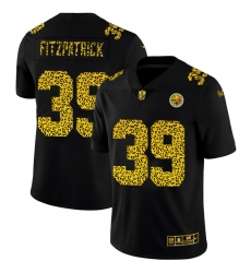 Pittsburgh Steelers 39 Minkah Fitzpatrick Men Nike Leopard Print Fashion Vapor Limited NFL Jersey Black