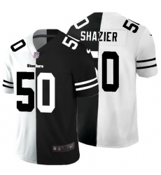 Pittsburgh Steelers 50 Ryan Shazier Men Black V White Peace Split Nike Vapor Untouchable Limited NFL Jersey