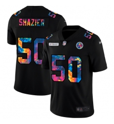 Pittsburgh Steelers 50 Ryan Shazier Men Nike Multi Color Black 2020 NFL Crucial Catch Vapor Untouchable Limited Jersey