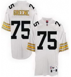 Pittsburgh Steelers 75 Joe Greene Throwback white jerseys