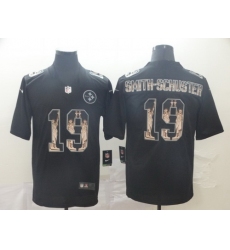 Steelers 19 JuJu Smith Schuster Black Statue Of Liberty Limited Jersey