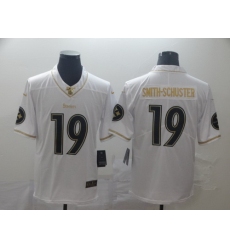 Steelers 19 JuJu Smith Schuster White Gold Vapor Untouchable Limited Jersey