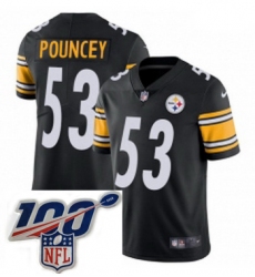 Steelers 53 Maurkice Pouncey Black Big size