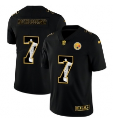 Steelers 7 Ben Roethlisberger Black Jesus Faith Edition Limited Jersey