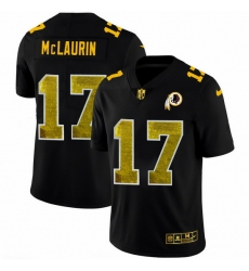 Washington Redskins 17 Terry McLaurin Men Black Nike Golden Sequin Vapor Limited NFL Jersey