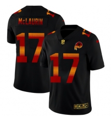 Washington Redskins 17 Terry McLaurin Men Black Nike Red Orange Stripe Vapor Limited NFL Jersey