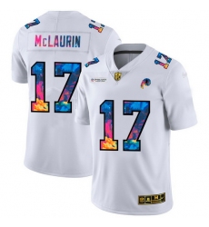 Washington Redskins 17 Terry McLaurin Men White Nike Multi Color 2020 NFL Crucial Catch Limited NFL Jersey