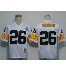 nfl pittsburgh steelers 26 woodson throwback white