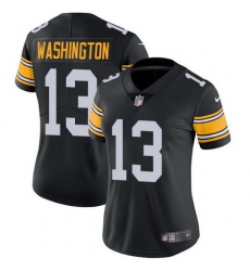 Nike Steelers #13 James Washington Black Team Color Womens Stitched NFL Vapor Untouchable Limited Jersey