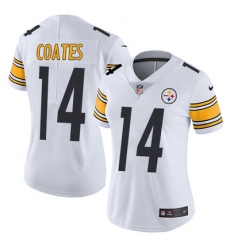 Nike Steelers #14 Sammie Coates White Womens Stitched NFL Vapor Untouchable Limited Jersey