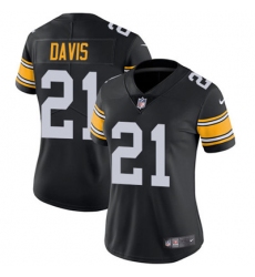 Nike Steelers #21 Sean Davis Black Alternate Womens Stitched NFL Vapor Untouchable Limited Jersey