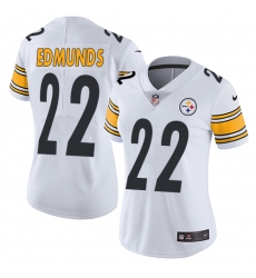 Nike Steelers #22 Terrell Edmunds White Womens Stitched NFL Vapor Untouchable Limited Jersey