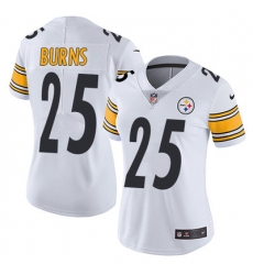 Nike Steelers #25 Artie Burns White Womens Stitched NFL Vapor Untouchable Limited Jersey