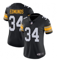 Nike Steelers #34 Terrell Edmunds Black Alternate Womens Stitched NFL Vapor Untouchable Limited Jersey