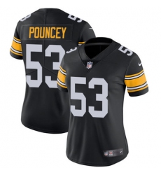 Nike Steelers #53 Maurkice Pouncey Black Alternate Womens Stitched NFL Vapor Untouchable Limited Jersey
