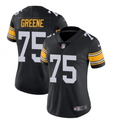 Nike Steelers #75 Joe Greene Black Alternate Womens Stitched NFL Vapor Untouchable Limited Jersey