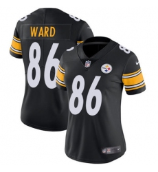 Nike Steelers #86 Hines Ward Black Team Color Womens Stitched NFL Vapor Untouchable Limited Jersey
