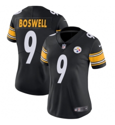 Nike Steelers #9 Chris Boswell Black Womens Stitched NFL Limited Rush Jersey