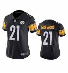 Women Pittsburgh Steelers 21 Tre Norwood Black Vapor Untouchable Limited Stitched Jersey 28Run Small 2
