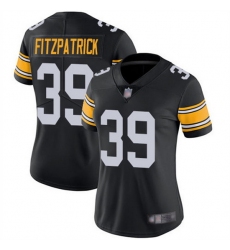 Women Pittsburgh Steelers 39 Minkah Fitzpatrick Black Vapor Untouchaable Limited Stitched Jersey