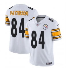 Women Pittsburgh Steelers 84 Cordarrelle Patterson White Vapor Stitched Football Jersey