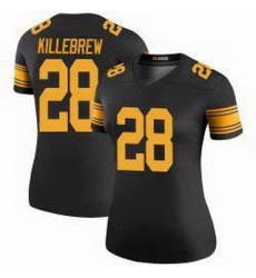 Women Pittsburgh Steelers Miles Killebrew #28 Rush Football Jersey
