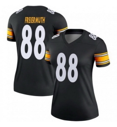 Women Pittsburgh Steelers Pat Freiermuth #88 Black Vapor Limited Stitched Football Jersey