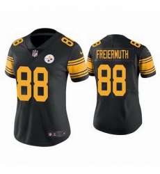 Women Pittsburgh Steelers Pat Freiermuth #88 Rush Stitched Football Jersey