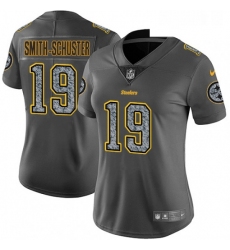 Womens Nike Pittsburgh Steelers 19 JuJu Smith Schuster Gray Static Vapor Untouchable Limited NFL Jersey