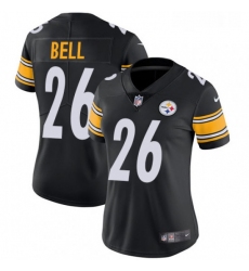 Womens Nike Pittsburgh Steelers 26 LeVeon Bell Black Team Color Vapor Untouchable Limited Player NFL Jersey