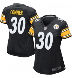 Womens Nike Pittsburgh Steelers 30 James Conner Game Black Team Color NFL Jersey