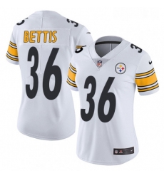 Womens Nike Pittsburgh Steelers 36 Jerome Bettis White Vapor Untouchable Limited Player NFL Jersey