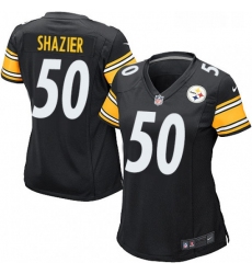 Womens Nike Pittsburgh Steelers 50 Ryan Shazier Game Black Team Color NFL Jersey
