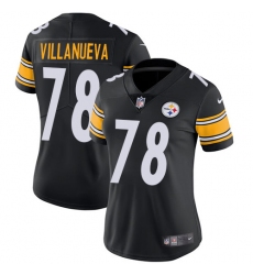 Womens Nike Pittsburgh Steelers #78 Alejandro Villanueva Black Team Color Vapor Untouchable Limited Player NFL Jersey