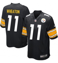 Nike Steelers #11 Markus Wheaton Black Team Color Youth Stitched NFL Elite Jersey
