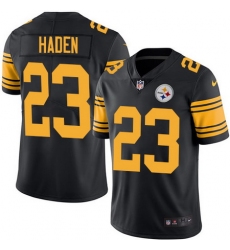 Nike Steelers #23 Joe Haden Black Youth Stitched NFL Limited Rush Jersey