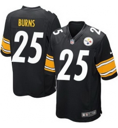 Nike Steelers #25 Artie Burns Black Team Color Youth Stitched NFL Elite Jersey