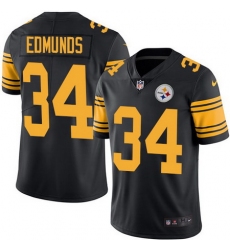 Nike Steelers #34 Terrell Edmunds Black Youth Stitched NFL Limited Rush Jersey